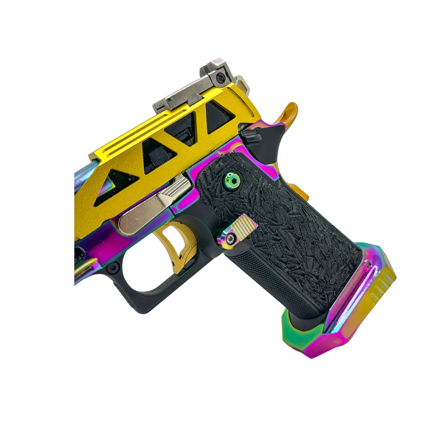 „Trippy Gold“ Competition Custom 5.1 Hi-Capa – Gel Blaster (Metall)