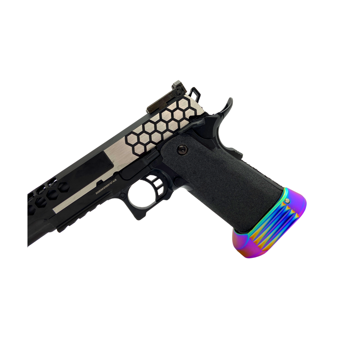 Kundenspezifische „Oil Slick“ Cowcow G/E G3399 Hi-Capa Hex Gaspistole – Gel Blaster