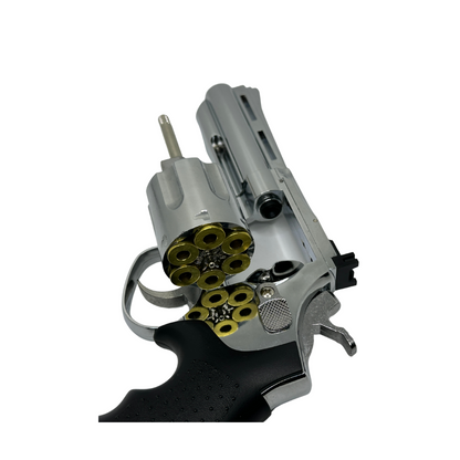 Chrome Bullnose .357 Green Gas Revolver – Gel Blaster