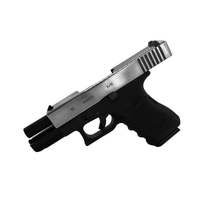 Maßgeschneiderte polierte Folie WE Tech G19 Metall-Gas-Blowback-Pistole – Gel-Blaster