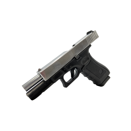 Maßgeschneiderte polierte Glock 17 Metall-Gas-Blowback-Pistole – Gel Blaster CO2 (SCHWARZ)