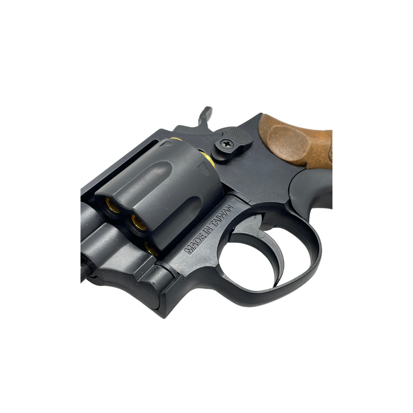 Double Bell Stubby M10 Schwarz Grüner Gasrevolver – Gel Blaster
