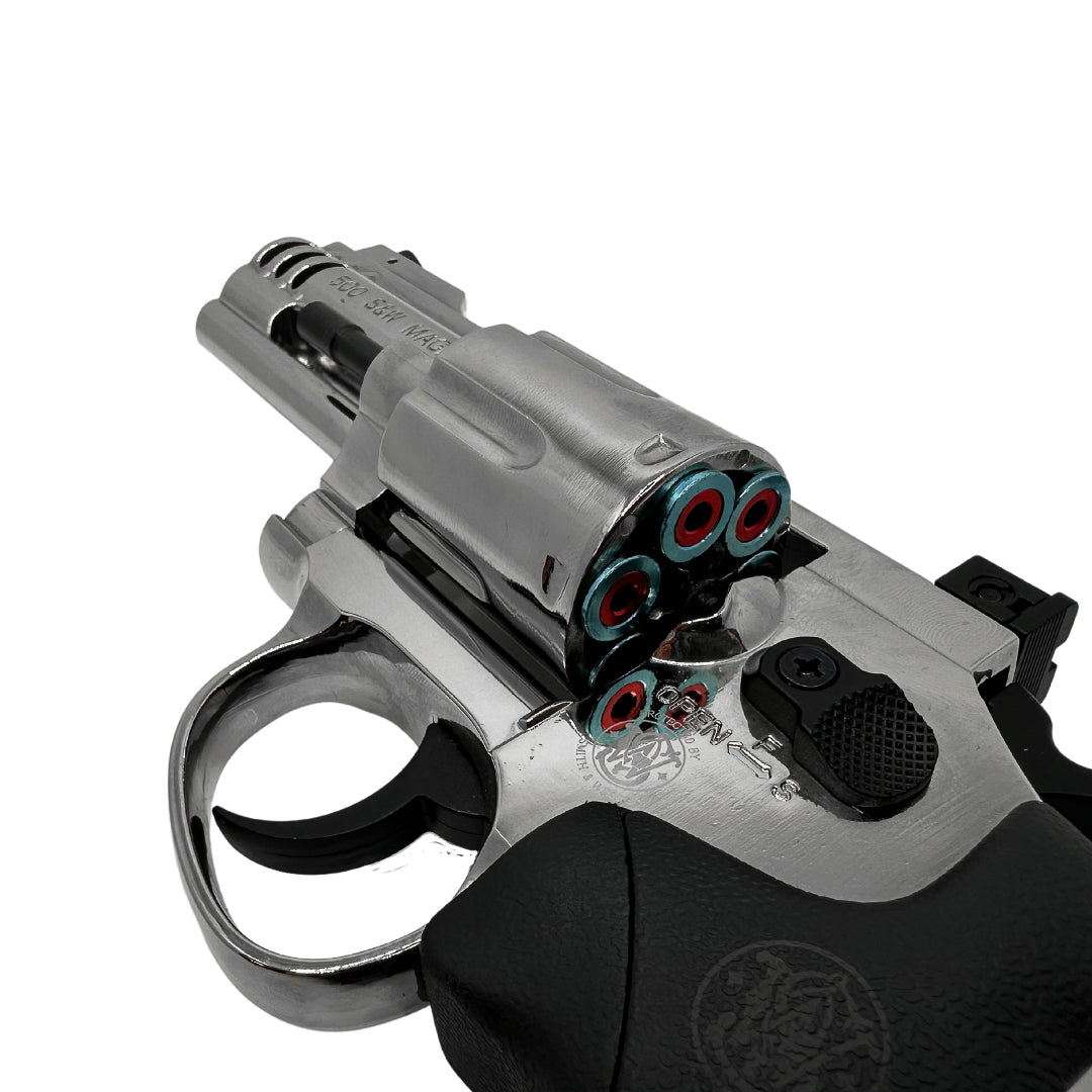 Vollmetall-CO2-Revolver S&W 357 aus Chrom