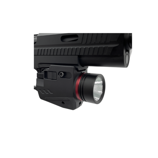 Taktische Pistolentaschenlampe mit Laser