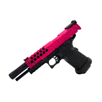 Hot Pink G/E G3399 Hi-Capa Hex Green Gaspistole – Gel Blaster