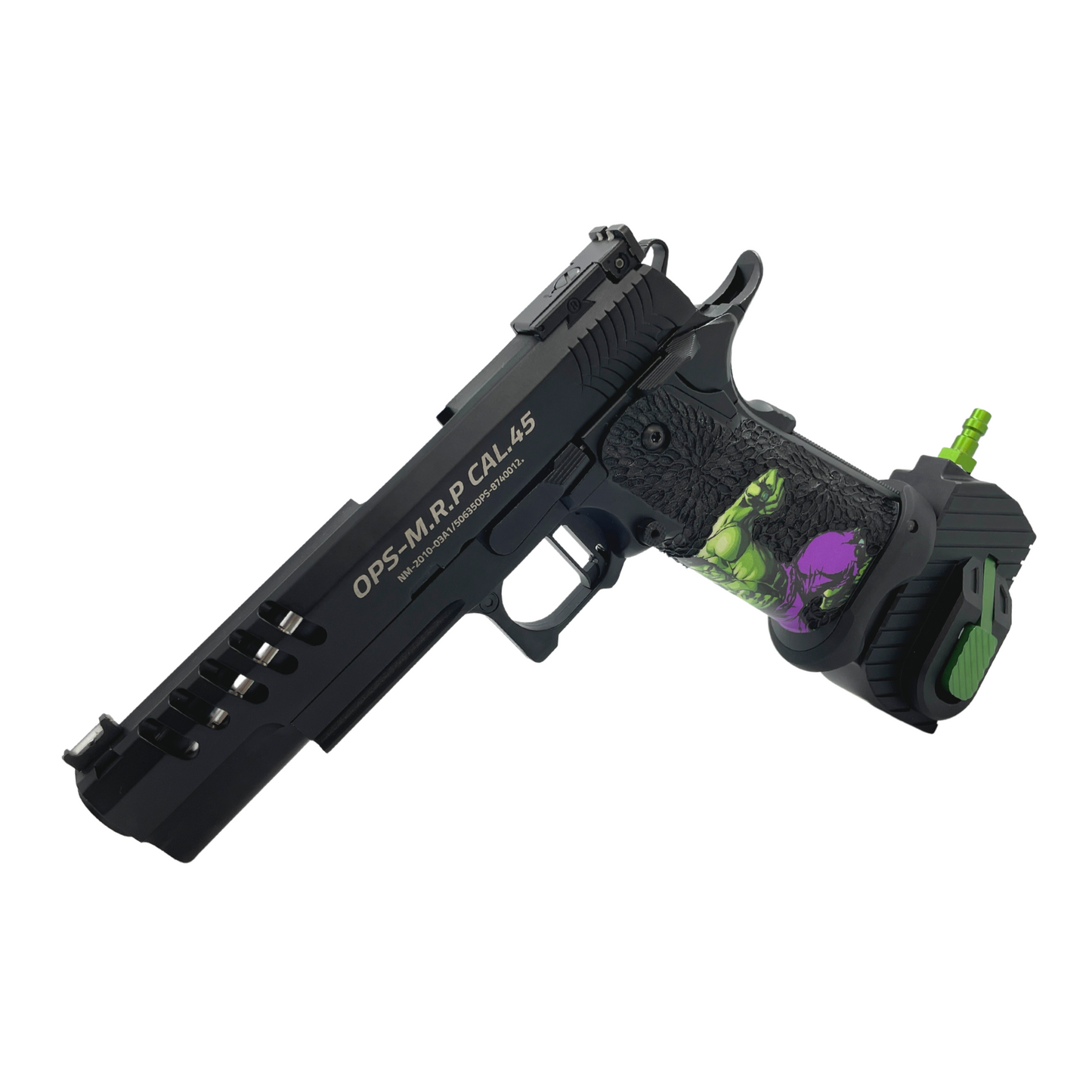 1 von 1 „HULK MODE“ Custom HPA Pistolenset – Gel Blaster (Metall)