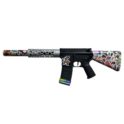„Anime Sticker Bomb“ GBG Custom – Gel Blaster (Metall)