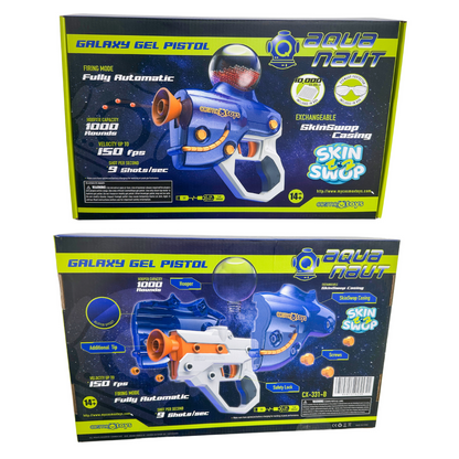 CosmoX Aquanaut Sci-Fi-Pistole – Gel Blaster (blau)