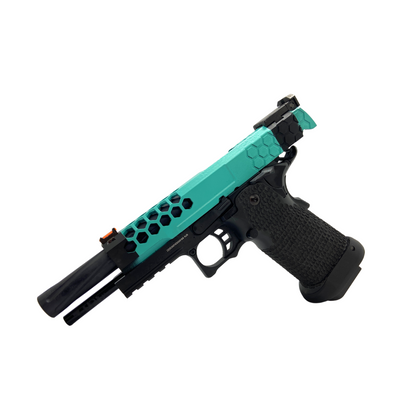 Aqua Custom Painted G/E G3399 Hi-Capa Hex Green Gaspistole – Gel Blaster