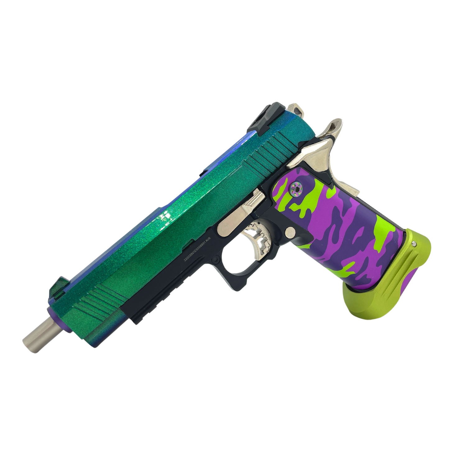 „Candy Camo“ Custom GBG Hi-Capa 5.1 Gaspistole – Gel Blaster