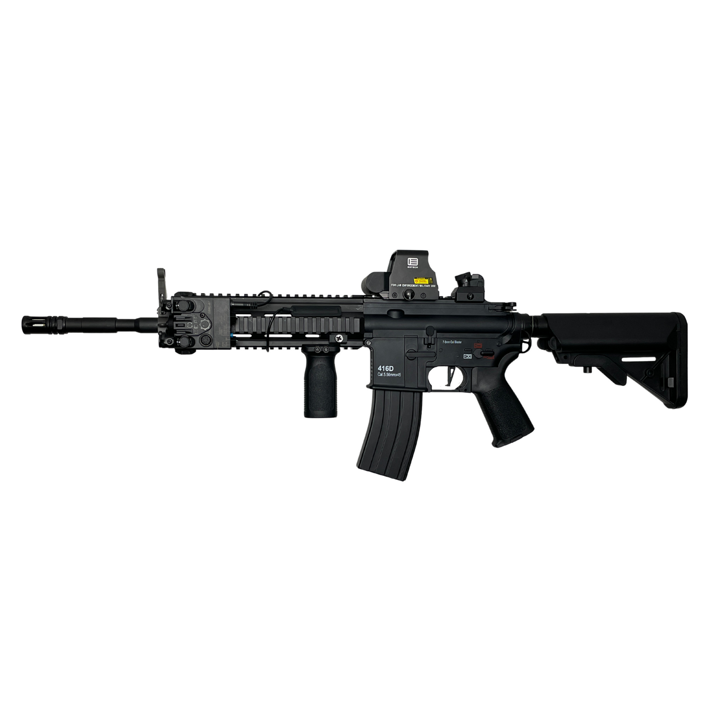 Maßgeschneiderter taktischer Gel-Blaster „416D“.