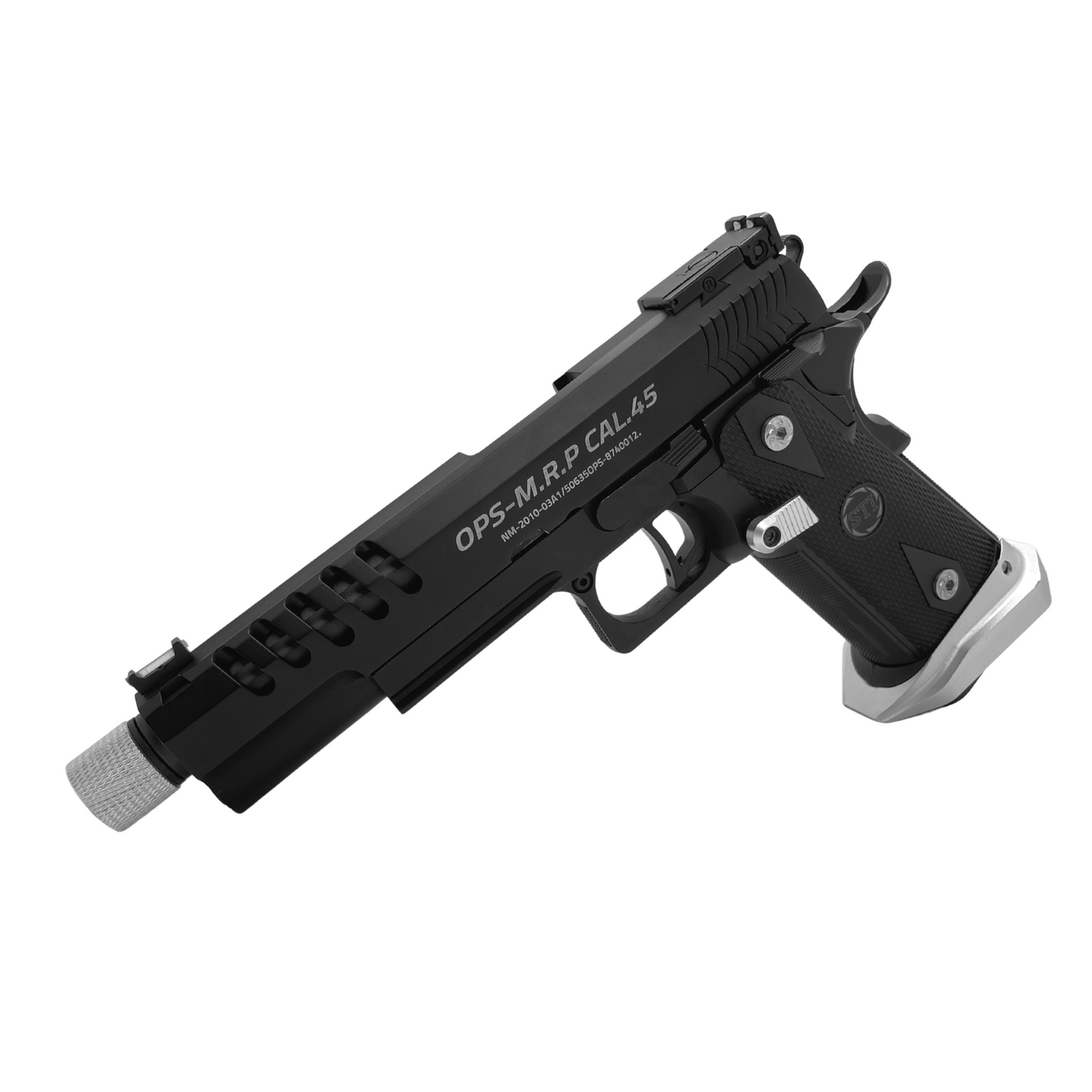 „Silver Hawk“ GBG Custom 5.1 Green Gas Hi-Capa – Gel Blaster