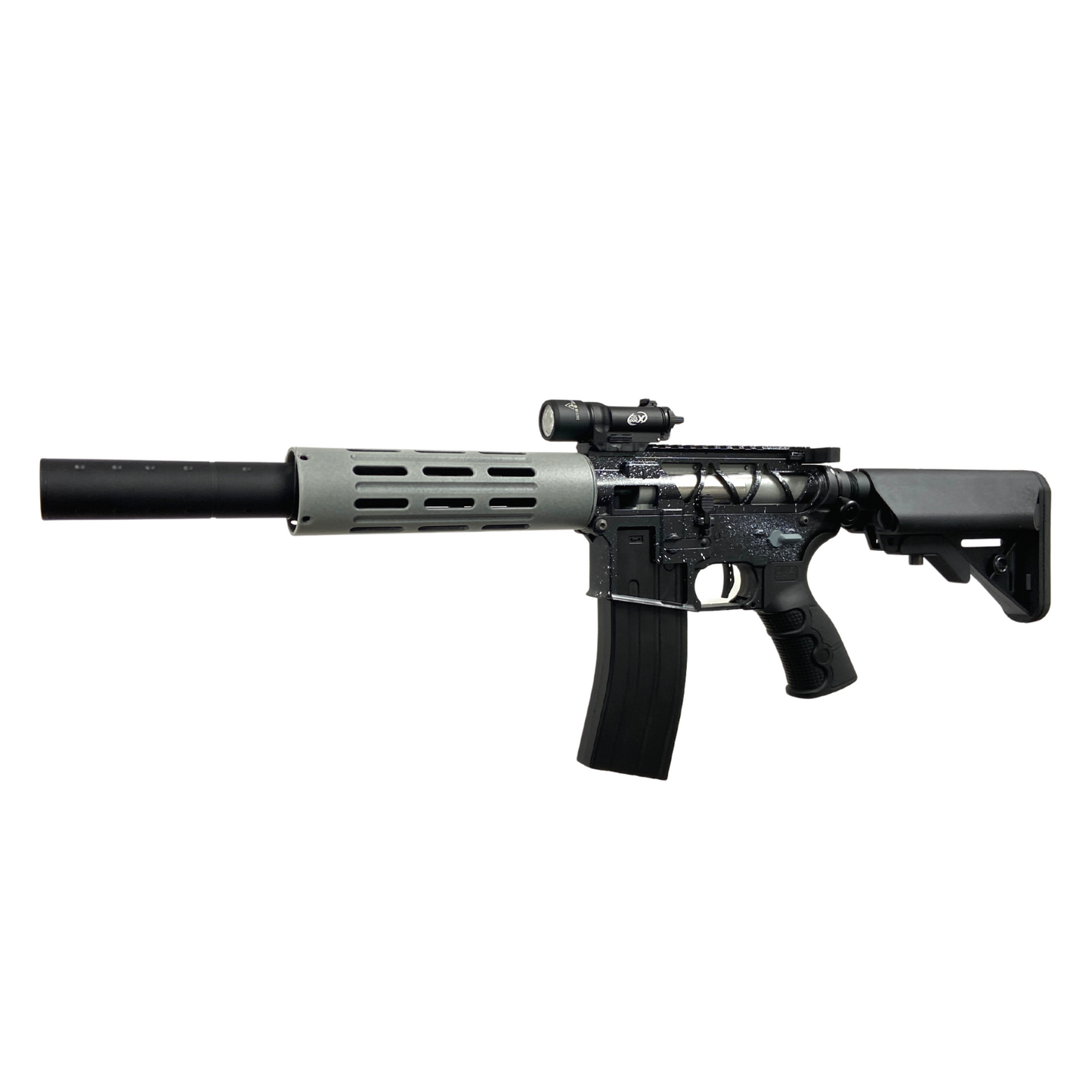 „Glow M4“ GBG Custom – Gel Blaster (Metall)