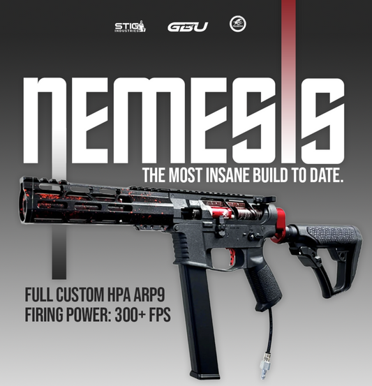 „Nemesis“ GBG Custom ARP9 – HPA Gel Blaster