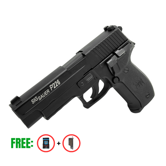 P226 SIG SAUER Double Bell Metal Green Gas Blowback Pistole – Gel Blaster