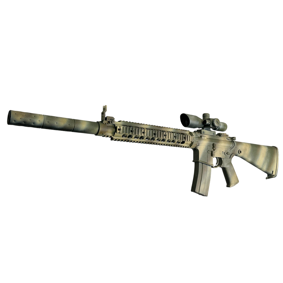 „Camo DMR Prestige“ Comp GBG Custom Rifle – Gel Blaster (Metall)