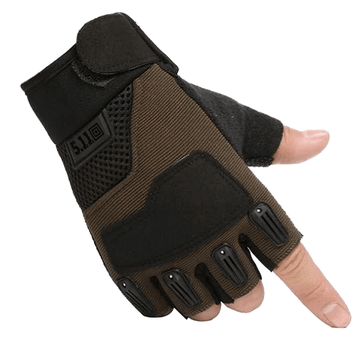 511 Halbfingerhandschuhe – Oliv / Schwarz