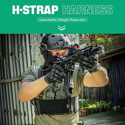 Amomax Low Profile Speed Chest Rig mit 9 Taschen