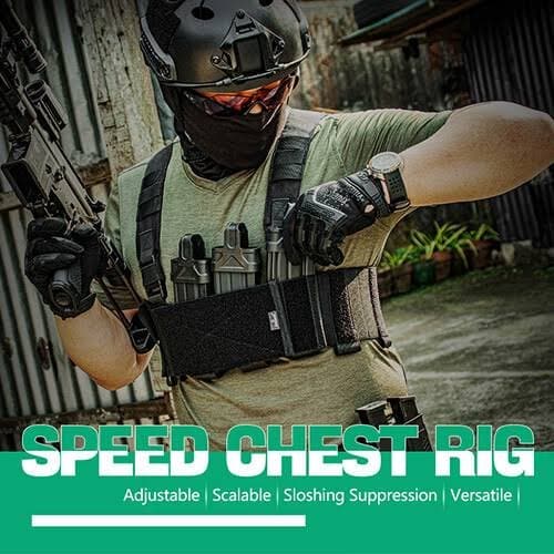 Amomax Low Profile Speed Chest Rig mit 9 Taschen