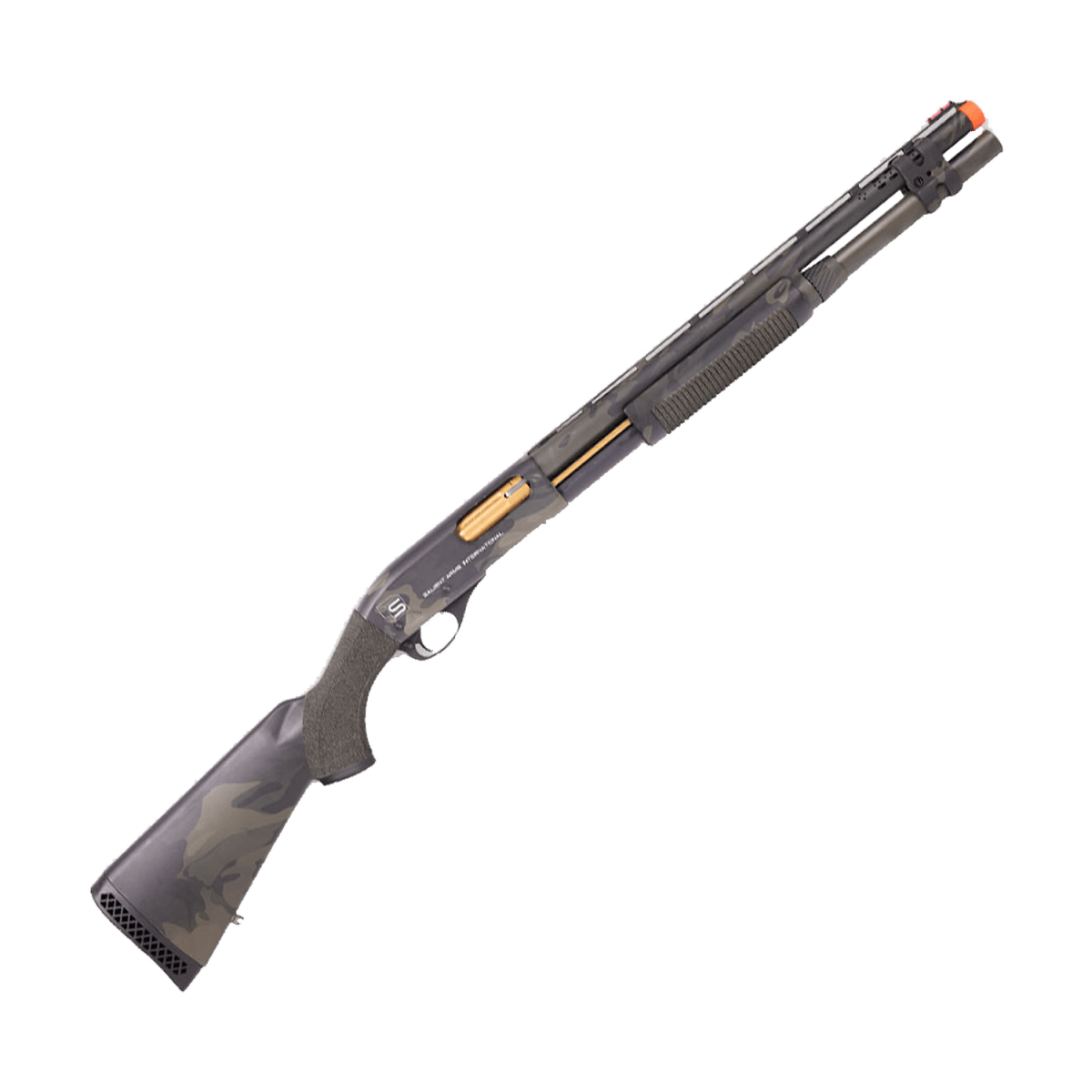 APS Salient Arms MKIII Shotgun Gelsoft Blaster – Schwarz Multicam