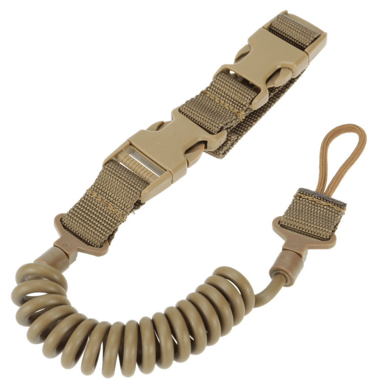 Battle Sling for Pistol with Elasticity Lanyard Spring - Tactical Edge Hobbies