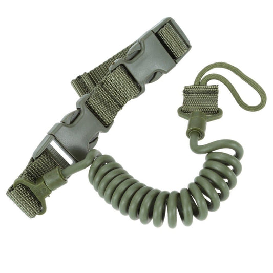 Battle Sling for Pistol with Elasticity Lanyard Spring - Tactical Edge Hobbies