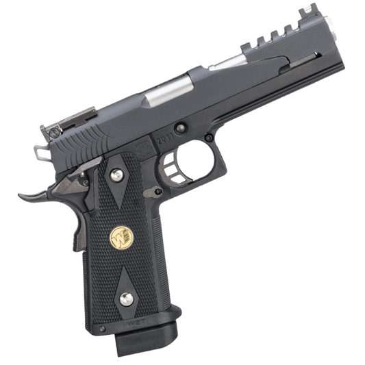 „Black Dragon“ WE-Tech Full Auto Competition Series Hi-Capa Gas Blowback Gel Blaster Pistole
