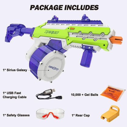 CosmoX Sirius Sci-Fi Gel Blaster – Azurit und Limette