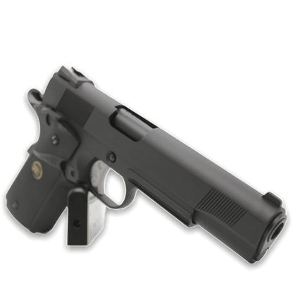 „CQB Master“ WE Tech 1911 MEU Gelsoft Gas Blowback Pistole – Schwarz + Schienenversion