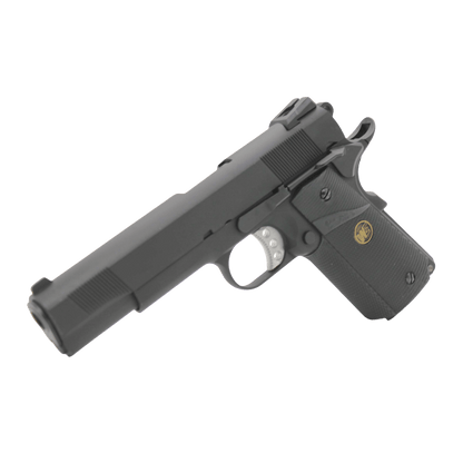 „CQB Master“ WE Tech 1911 MEU Gelsoft Gas Blowback Pistole – schwarze Version