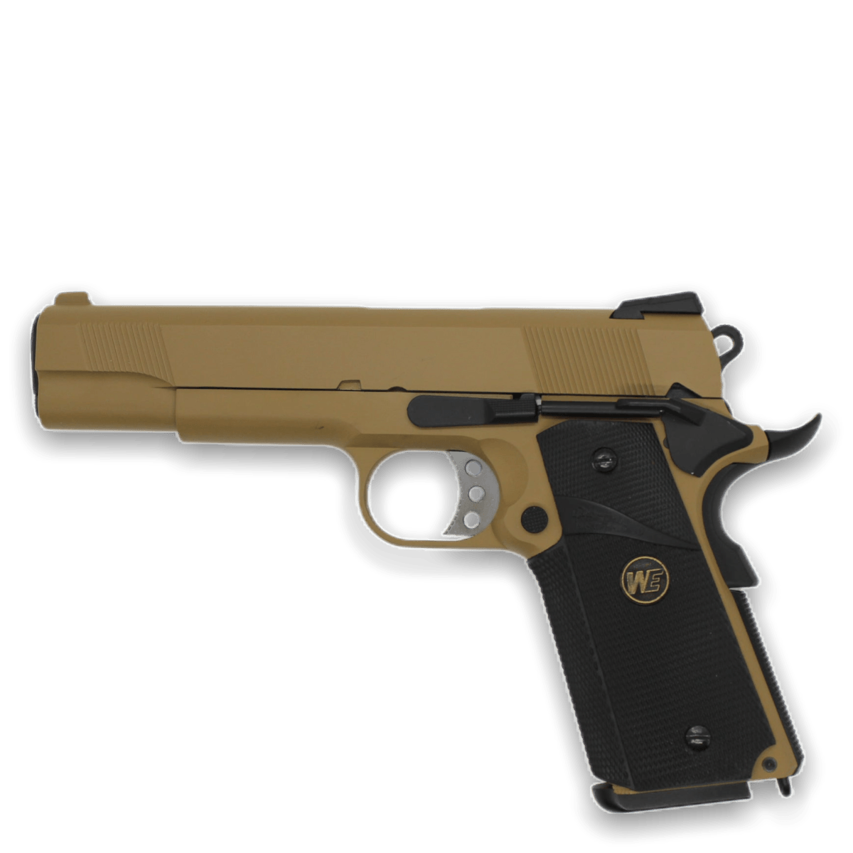 WE Tech „CQB Master“ 1911 MEU Gelsoft Gas Blowback Pistole – Tan-Version