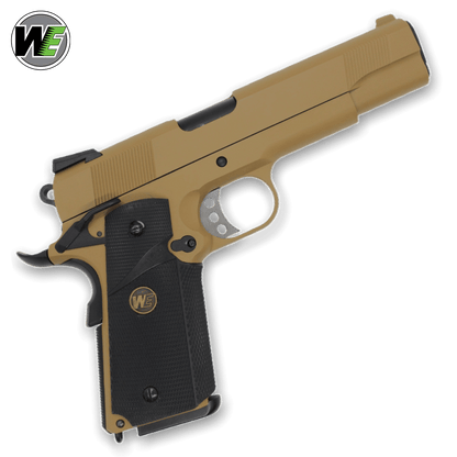 WE Tech „CQB Master“ 1911 MEU Gelsoft Gas Blowback Pistole – Tan-Version