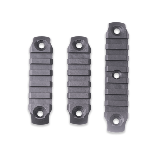 DYTAC Keymod Polymerschiene – Schwarz (2 x 5 Steckplätze – 1 x 7 Steckplätze)