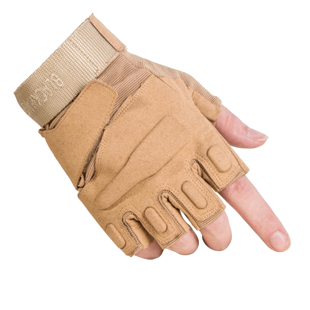 Fingerlose Handschuhe – Hellbraun