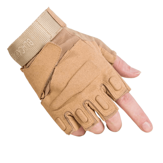 Fingerlose Handschuhe – Hellbraun