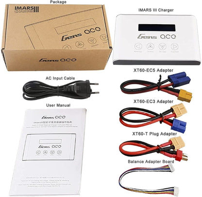 Gens ace 5A Balance-Ladegerät für NIMH/Lipo-Akku, Ladegerät mit XT60-Anschluss für RC-Akku (100 W)