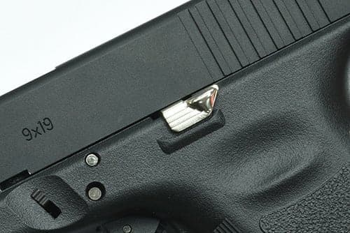 Guarder Extended Slide Stop für Marui G19 Gen3/4 & G17 Gen4 (Silber)