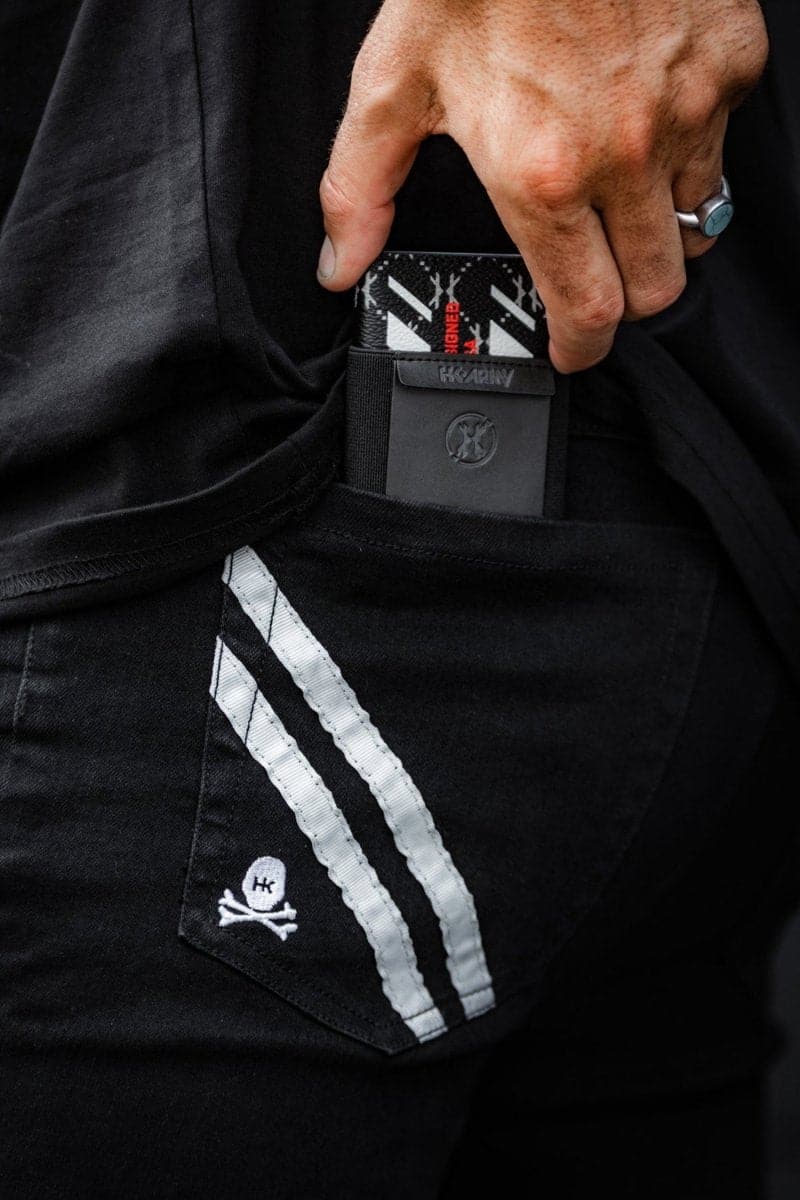 HK Army Switch-Geldbörse – Monogramm – Schwarz