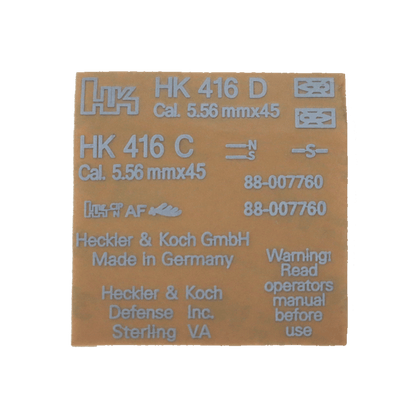 HK416D Aufkleber-Set