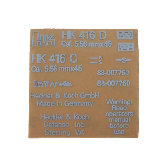 HK416D Aufkleber-Set