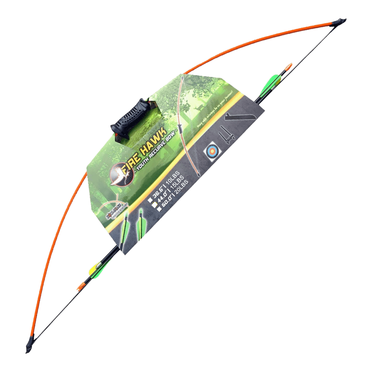 Hori-Zone Fire Hawk Fiberglas-Jugend-Recurvebogen 36" – Orange