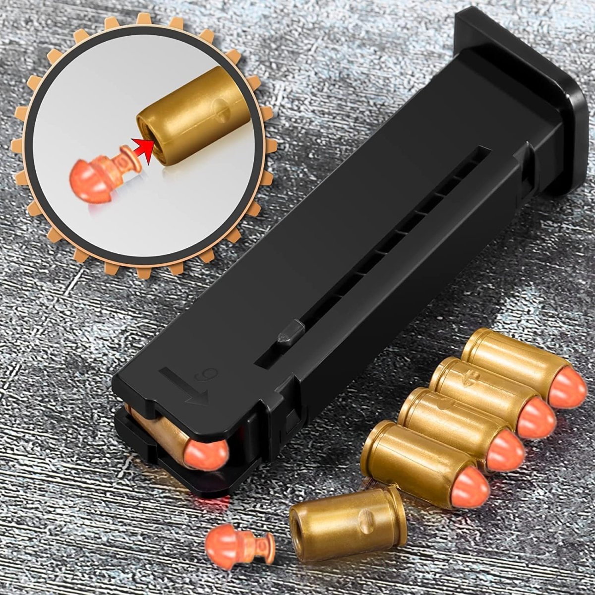 Glock Mag Fed Dartpistole für Kinder – Hellbraun/Schwarz