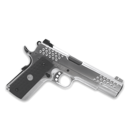 WE Tech „Knighthawk“ M1911 KAC Gelsoft Gas Blowback Pistole – Silber