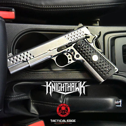 WE Tech „Knighthawk“ M1911 KAC Gelsoft Gas Blowback Pistole – Silber