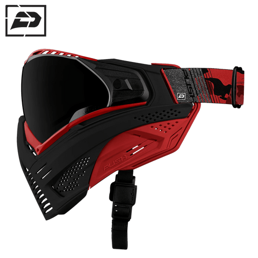 PUSH UNITE GESICHTSMASKE – SCHWARZ ROT