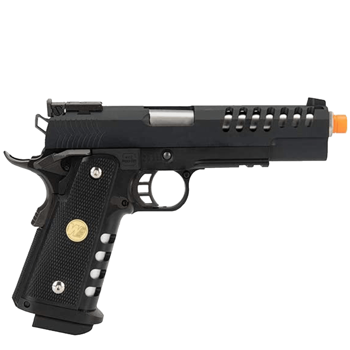 „Skeletor“ We Tech Full Metal Hyper Speed Hi-Capa Gas Blowback Gel Blaster Pistole – Schwarz