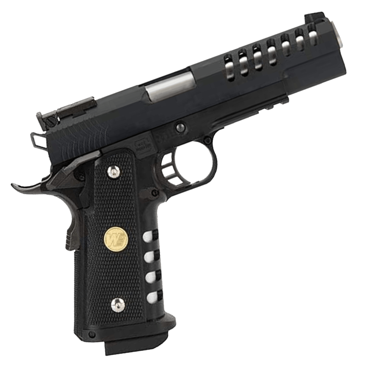 „Skeletor“ We Tech Full Metal Hyper Speed Hi-Capa Gas Blowback Gel Blaster Pistole – Schwarz