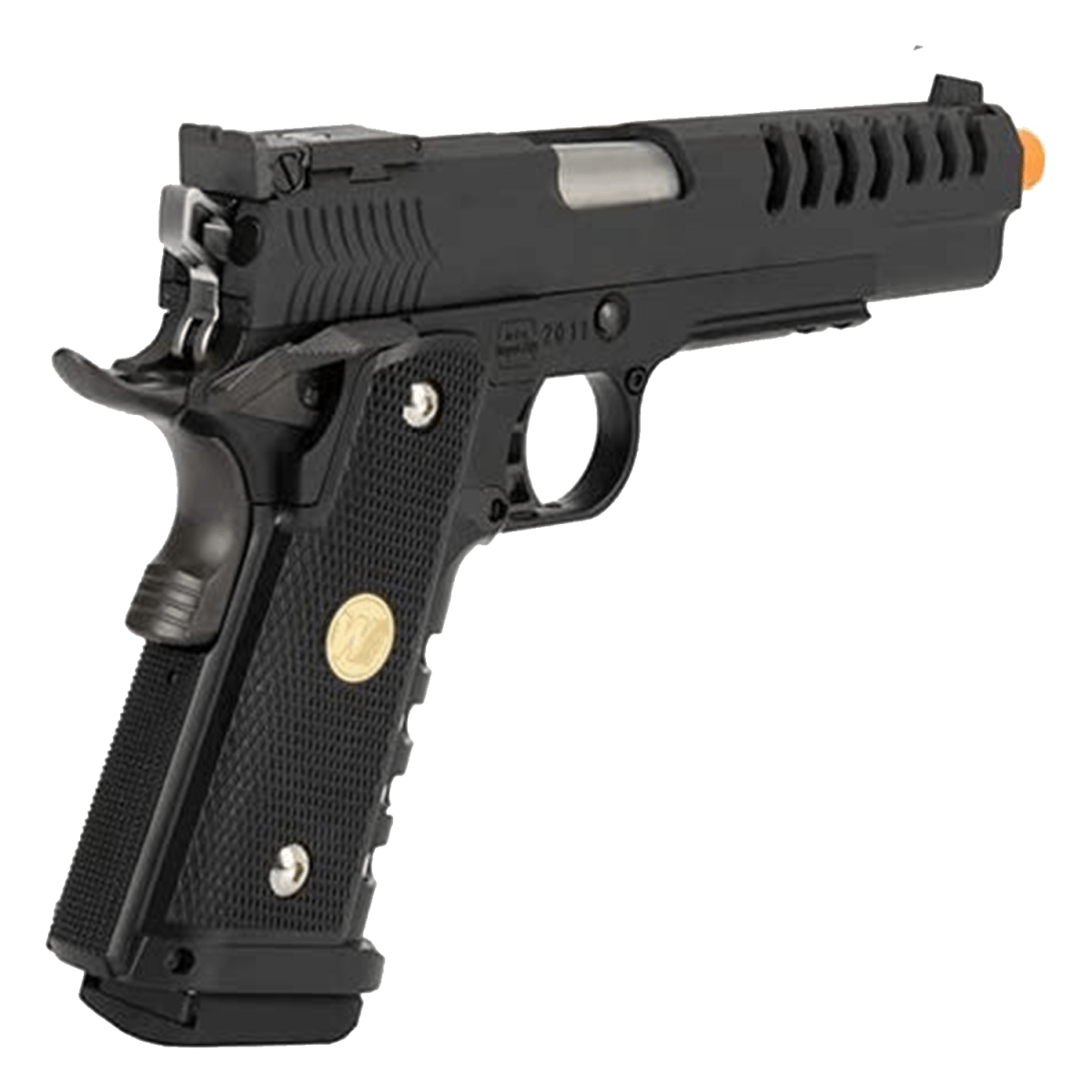 „Skeletor“ We Tech Full Metal Hyper Speed Hi-Capa Gas Blowback Gel Blaster Pistole – Schwarz