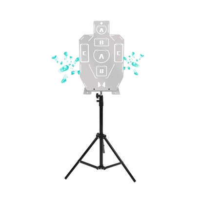 Edelstahl-Silhouette-Standziel