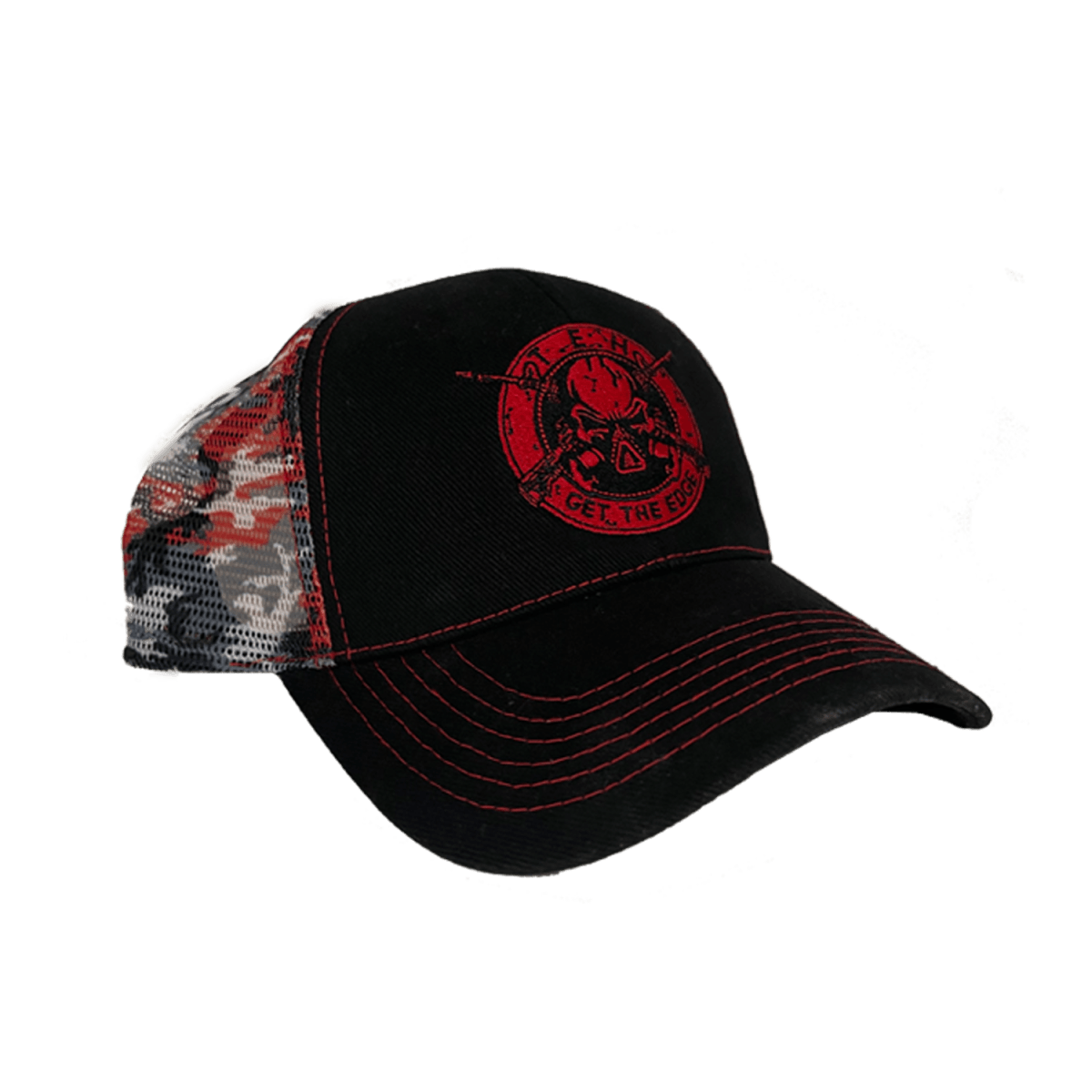 Tactical Edge Trucker Cap – Rot Camo